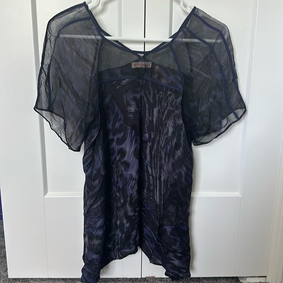 Rebecca Taylor Silk Flowy Blouse Size 0 - Picture 1 of 4